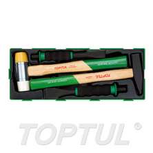 Hammer & Soft Grip Chisel Set