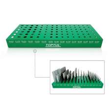 90PCS -Flat Chisel & Punch Shelf Set