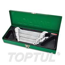 SIZE(mm) 10PCS -METAL BOX -Double Open End Wrench Set