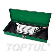 SIZE(mm) 8PCS -METAL BOX -Pro-Series Ratchet Combination Wrench Set 0