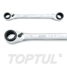 SIZE(mm) -Pro-SSeries -4-In-1 Ratchet Double Ring Wrench 0