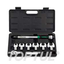 SIZE(mm) 8PCS -1/2" DR. Head-Interchangeable Spanner Torque Wrench Set