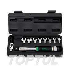 SIZE(mm) 10PCS -3/8" DR. Head-Interchangeable Spanner Torque Wrench Set