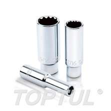 SIZE(inch) 1/4"-DR. 12PT Deep Sockets