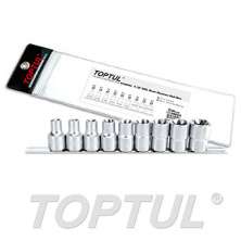 SIZE(E) 9PCS -1/2" DR. Star Socket Rail Set 0