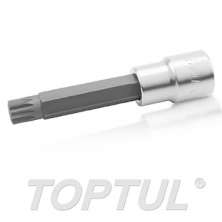 SIZE(M) 1/2" -Spline Bit Sockets