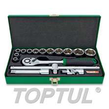 SIZE(mm) 16PCS -1/2" DR. 6PT Socket Set 0