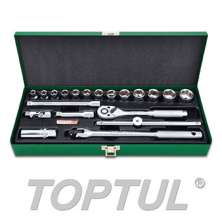 SIZE(mm) 20PCS -3/8" DR. 6PT&12PT Socket Set (METRIC) 0