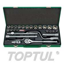 SIZE(mm) 26 PCS -1/2" DR. 6PT Socket Set