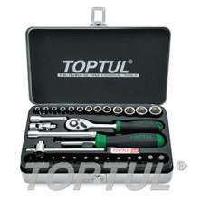 SIZE(mm) 32PCS -1/4" DR. 6PT&12PT Socket Set