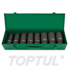 SIZE(mm) 8PCS -1" DR. 6PT Flank Deep Impact Socket Set 0