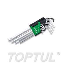 SIZE(mm) 9PCS -Long Type Ball Point Hex Key Wrench Set 0