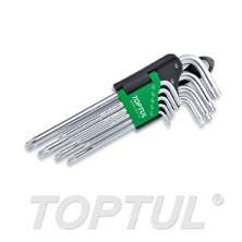 SIZE(mm) 9PCS -Long Type Star Tamperproof Key Wrench Set