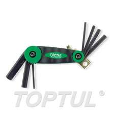 SIZE(mm) 7-in-1 -Folding Hex Key Wrench Set