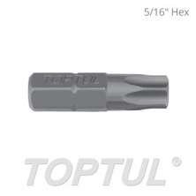 5/16" Hex Shank Star Tamperproof Insert Bits 0