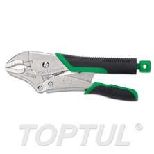 Curved Jaw Locking Pliers with Wire Cutters (Easy Release Type) 0