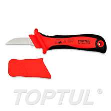 VDE Insulated Cable Knife with Straight Blade 0