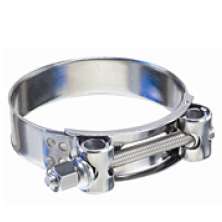 21/32 to 3/4 in. Size Range Heavy Duty T-Bolt Clamp 304 Stainless Steel Band, Bolt and Nut