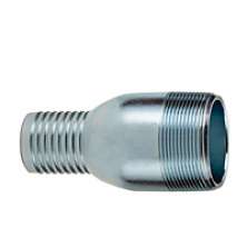 3/4 x 1 in. Size Jump Size Hose Nipple (Zinc Plated Steel) NPT Threads